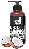 Jack & the Tub Hundeshampoo 500ml Caribbean Breeze - Black Edition, Hunde Shampoo mit Conditioner und frischem Kokos Duft