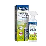 Bactador Geruchsentferner und Fleckenentferner Spray 750ml - Mikrobiologischer Geruchsneutralisierer und Enzymreiniger - 100% natürlich - Porentiefe Reinigung in Haushalt und Tierhaltung