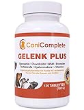 CaniComplete Gelenk Plus - Gelenktabletten für Hunde: Teufelskralle, MSM, Chondroitin, Glucosamin, Kollagen, Vitamin B, UVM. 120 Stück