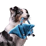 Interaktives Hundespielzeug aus Plüsch Quietschend - Robustes Spielzeug zum Training, Tauziehen und Zerrspiele mit Hund - Kuscheltier für Welpen, Medium und Große Hunde - Handgefertigt in der EU