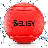 BELISY Kauball/Kauspielzeug/Gummiball I auch für Welpen geeignet I Rot