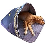 Hanson Mastery®Hundeschlafsack Winter Katzenschlafsack Warme Haustier-Schlafsack Haustierbett Waschbar Wetterfester Tragbar Hundehöhle